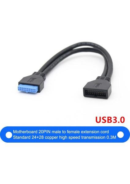 USB Uzatma Kablosu Usb3.0 20PIN Dişi USB 3.0 20 Pin Erkek Uzatma Kablosu Anakart Anakart Kablo Genişletici (Yurt Dışından)