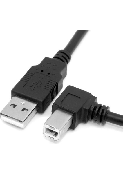 USB 2.0 A Erkek - B Erkek Sağ Açılı 90 Sol Açılı Derece Yazıcı Tarayıcı Sabit Disk Kablosu 1 M 3 Ft (Yurt Dışından) indirimleri
