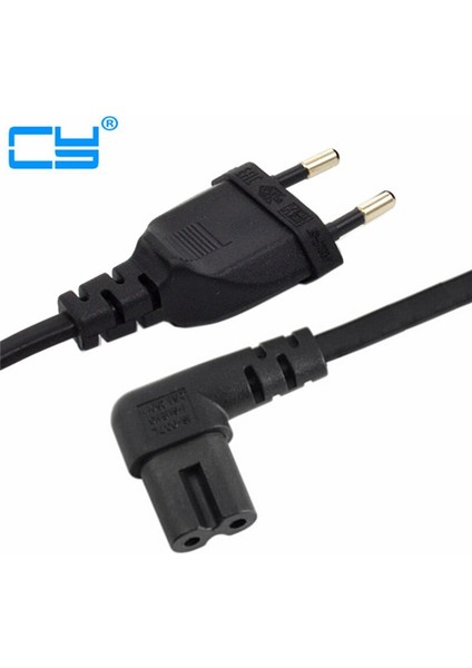Açılı 1m Güç Kablosu Kablosu Ab 2 Uçlu Ac Fiş Adaptörü Kablosu Şekil 8 C7 - Euro Ab Avrupa 2 Pin Ac Fiş Uzatma Kablosu (Yurt Dışından) modelleri