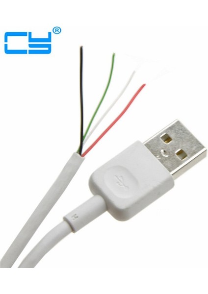 0.7 M 2ft USB 2.0 A Tipi Erkek 4 Tel Açık Kablo Örgü Kalkanı ile Dıy Oem Beyaz 70 cm (Yurt Dışından) modelleri