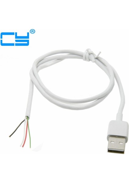 0.7 M 2ft USB 2.0 A Tipi Erkek 4 Tel Açık Kablo Örgü Kalkanı ile Dıy Oem Beyaz 70 cm (Yurt Dışından) fırsatları