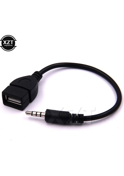 3.5mm Erkek Ses Aux Jakı USB 2.0 Tip A Dişi Otg Dönüştürücü Adaptör Kablosu Araba Mp3 Için (Yurt Dışından)
