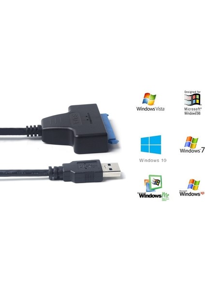 Kebidu USB 3.0 Sata 22 Pin 2.5 Inç Sabit Disk Sürücüsü SSD Adaptör Kablosu Süper Hızlı Hızlı USB Kablosu Dönüştürücü (Yurt Dışından) fırsatları