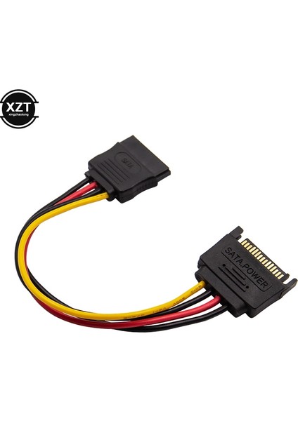 Sata 15PIN Erkek Kadın Sata Sabit Disk Güç Uzatma Genişletici Cabo Kablosu Pc HDD SSD Güç Kabloları Için (Yurt Dışından) fırsatları