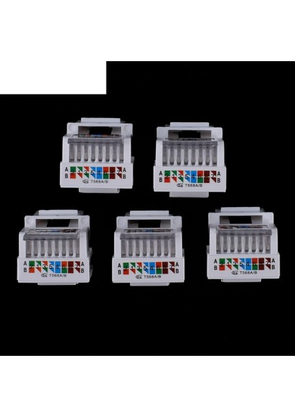 2 Adet Aletsiz CAT5E Utp Ağ Modülü RJ45 Konektörü Bilgi Soketi Bilgisayar Çıkış Kablosu Adaptörü Keystone Jack Amp Içın (Yurt Dışından) modelleri