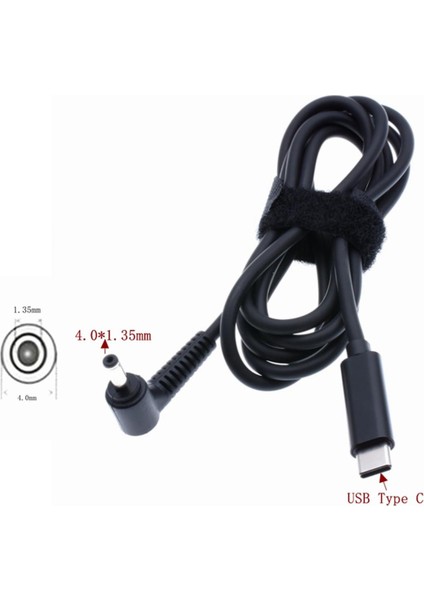 USB Tip C Pd Şarj Kablosu Için 4.0*1.35MM Asus Zenbook UX21A UX31A UX32A UX32V Dizüstü Bilgisayar Güç Adaptörü Şarj Bağlantı Kablosu (Yurt Dışından)