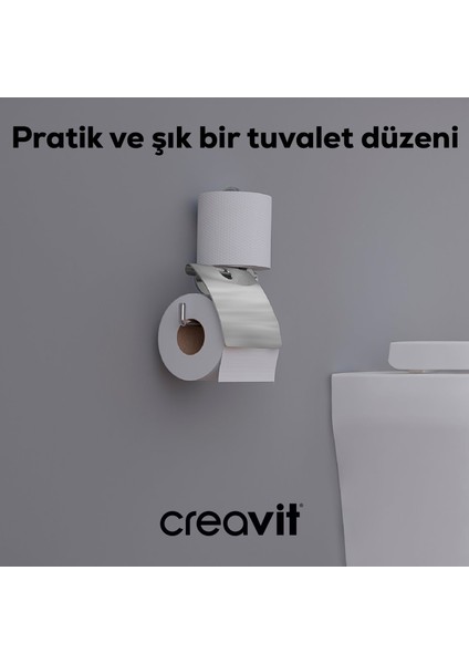 Royale Kapaklı Tuvalet Kağıtlığı Yedekli