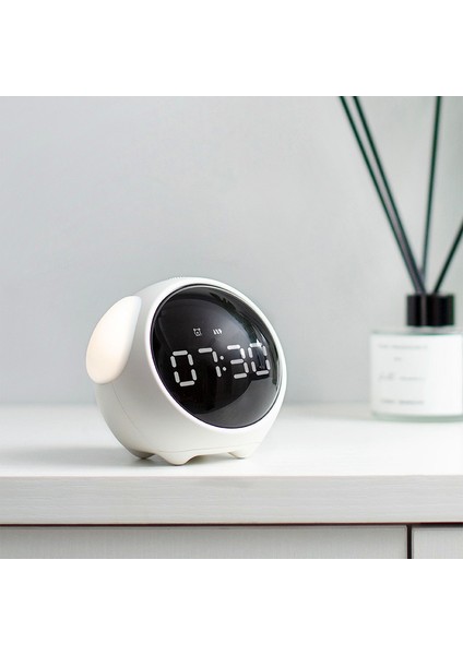 Yenilikçi Piksel LED Akıllı Alarm Saat Beyaz (Yurt Dışından)