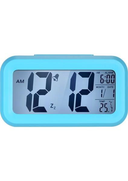 LED Sayısal Alarm Saatı Tekrar Eden Uyku Modu Mavi (Yurt Dışından)