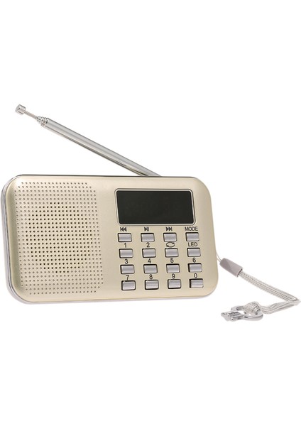 Y-501 Mini Fm Radyo Taşınabilir Hoparlör Yüksek Kaliteli Sesli LED Fener (Yurt Dışından)