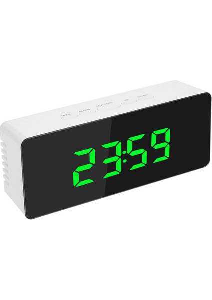Ayna LED Işıklandırmalı Sessiz Beyaz Saat (Yurt Dışından) fırsatları