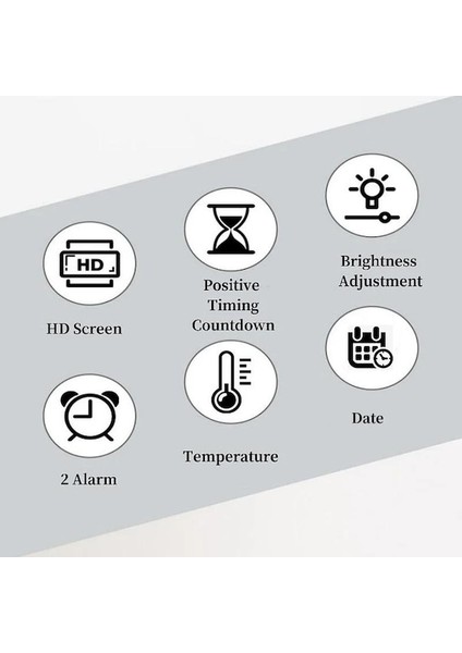 Turuncu 9" Dijital Alarm Saatı Işık Duyarlı Zamanlayıcı (Yurt Dışından) indirimleri