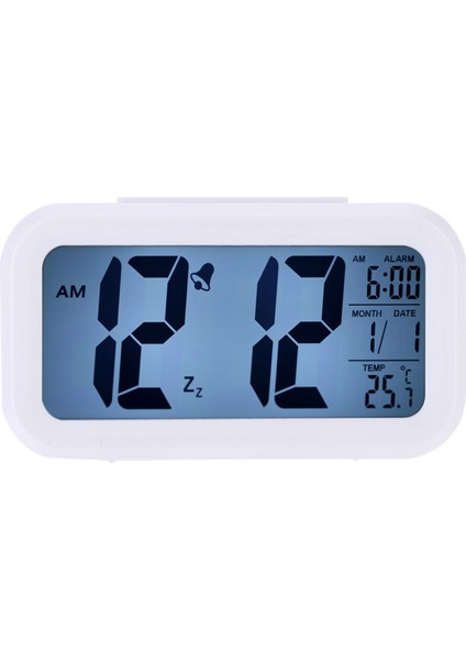 LED Sayısal Alarm Saat Tekrarlı Uyuşukluk Işık Aktifli Sensörlü (Yurt Dışından)