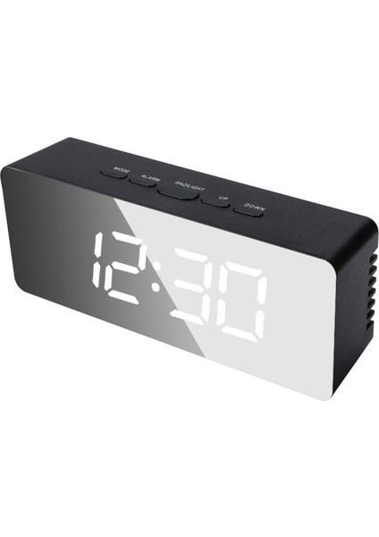 Dönen Zamanlayıcı Büyük Ekranlı LED Görüntülü Alarm Saatı Gümüş Versiyonu (Yurt Dışından)