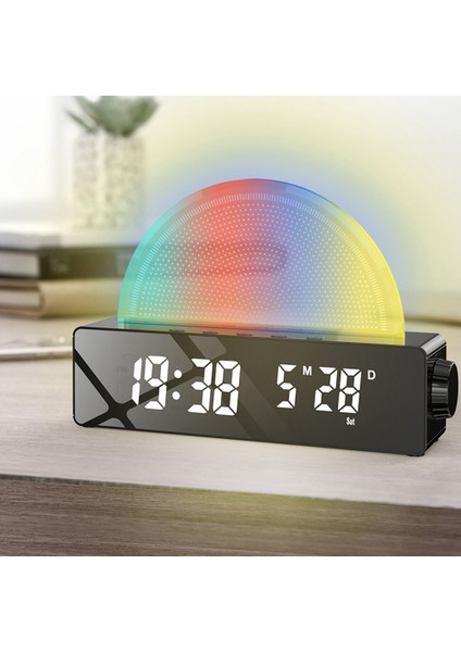 Renkli Alarm Saatleri Güneş Yükselişi Simülatörü 2 Uyandırma Modu Çoklu Renk Ayarlı (Yurt Dışından)