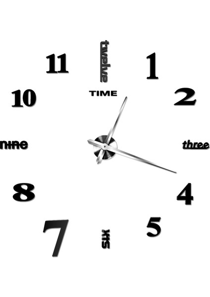 Fabrika Direkt 47 Inç Kara Yaratıcı Duvar Saati (Yurt Dışından) fiyatları