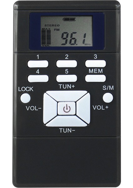Mini Taşınabilir Dsp Stereo Fm Radyo Dijital Saat Alıcısı (Yurt Dışından)