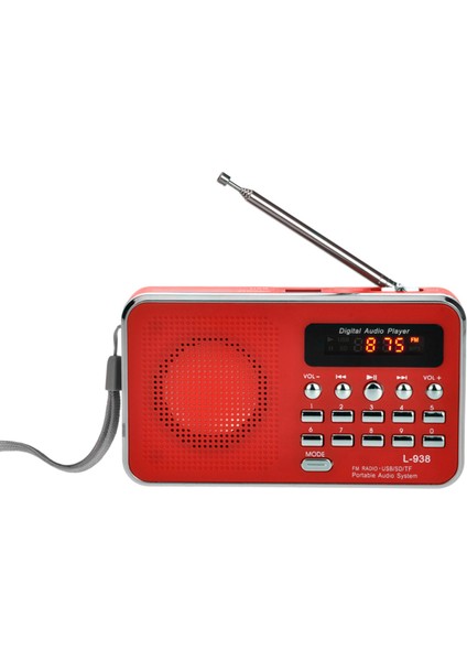 HRD-104 Taşınabilir 2-Bantlı Dijital Ayarlı Radyo 1.3 Inç LCD Ekranlı (Yurt Dışından)
