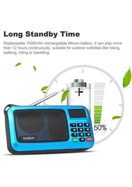 Rolton W405 Fm Dijital Radyo Taşınabilir Hifi Stereo Tf Müzik Oynatma Desteği (Yurt Dışından) fiyatları