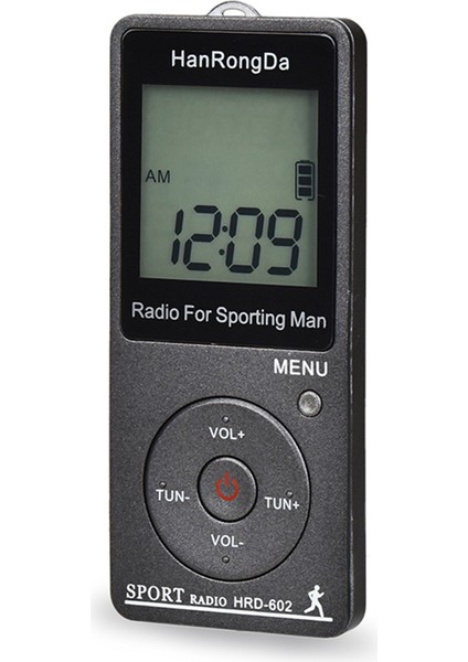 Hrd - 602 Taşınabilir Radyo Alıcısı LCD Ekranlı Spor Adım Sayacı (Yurt Dışından)