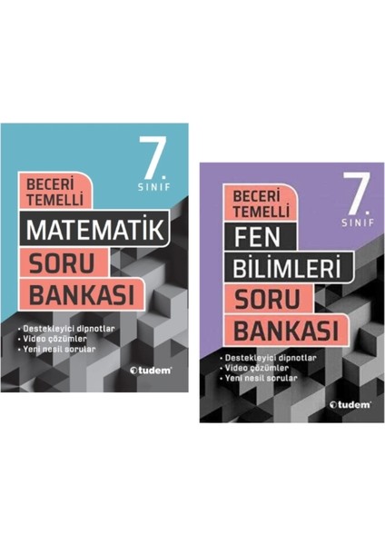 Tudem Yayınları 7.sınıf Beceri Temelli Matematik - Fen Bilimleri Soru Bankası