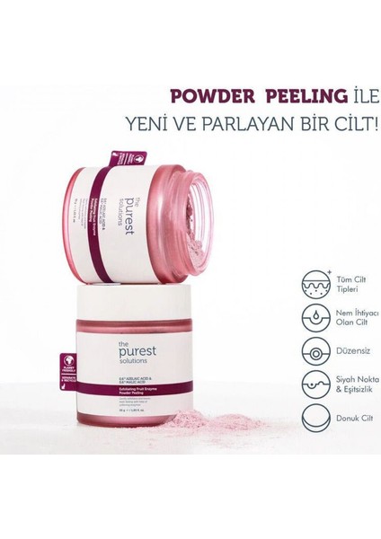 The Purest Solutions 0,6 Azelaıc Acıd 0,6 Malıc Acıdexfoliating Powder Peeling