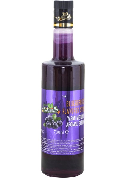 Naturello Yabanmersini Aromalı Şurup 700 ml