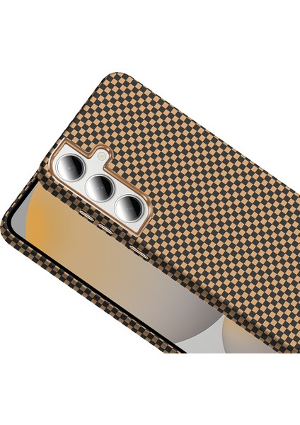 Samsung Galaxy S24 Fe Kılıf M-Safe Şarj Özellikli Karbon Fiber Görünümlü Bbs Gros Kapak - Siyah
