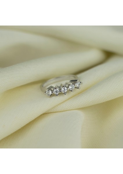 Kare Tırnak 925 Ayar Beştaş Gümüş Yüzük- 3 mm- Anneler Günü Hediye fiyatları