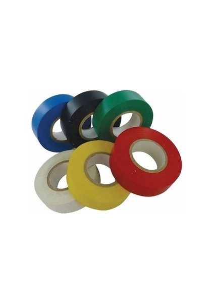 Mutlusan Pvc Elektrik Izolasyon Bandı 0.13MM x 19MM x 10YDS(9,14M) Elektrikçi Bandı
