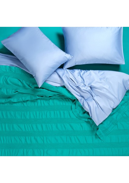 Braga Waffle Kıng Sıze Pamuk Pike 240X220 cm Koyu Yeşil