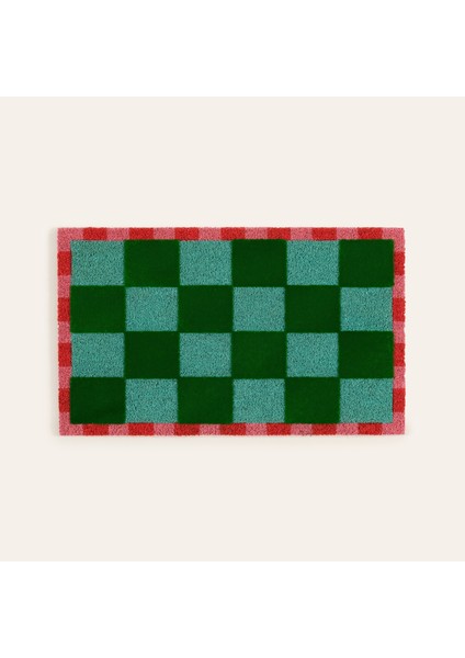 Kerala Coır Kapı Önü Paspası 45X75 cm Yeşil