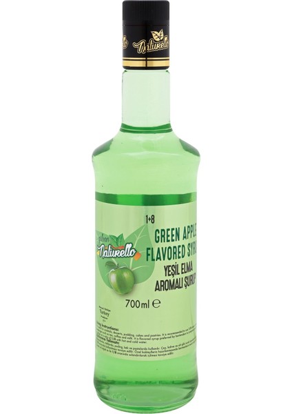 Naturello Yeşil Elma Aromalı Şurup 700 ml