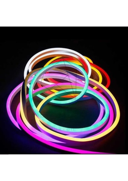 5 Metre Rgb Neon LED Prize Tak Çalıştır Kumandalı Neon Esnek Neon Şerit LED