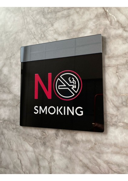 Siyah Mat Seri Sigara Içilmez No Smokıng Uyarı Levhası modelleri