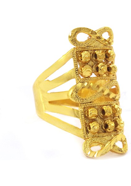 Çelik Yüzük Kadın Altın Kaplama Sonsuzluk Desenli YZK-496 fırsatları