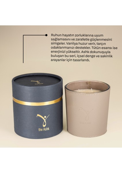 Deri Soul Vizon Bitkisel Mum 500GR Vanilya, Tütün & Tarçın