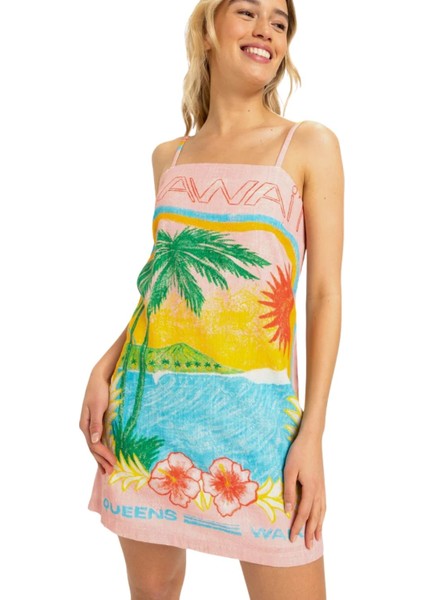 Atlas Playa Blanca Slip Dress Kadın Elbise