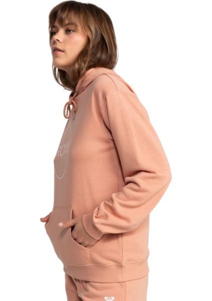 Surf Stoked Hoodie Terry Kadın Pembe Sweatshirt