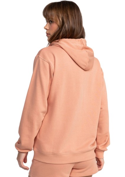 Surf Stoked Hoodie Terry Kadın Pembe Sweatshirt