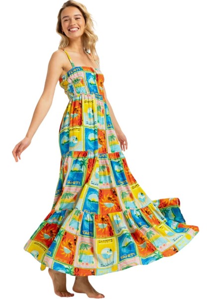 Atlas Sunshine Coastline Maxi Kadın Elbise