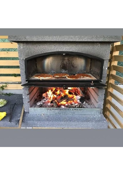 Mangal Barbekü 90 Lık Fırınlı Model - Siyah Renk