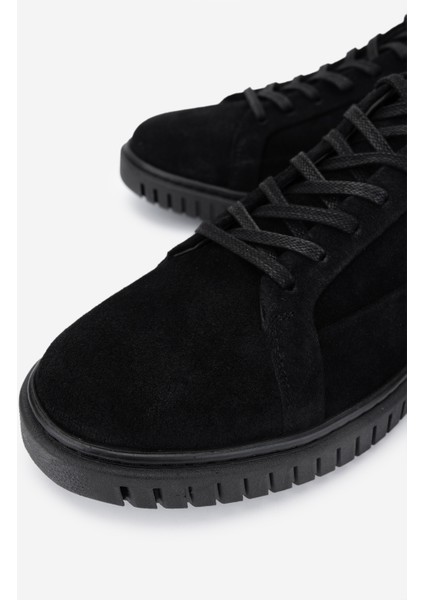 Erkek Deri Siyah Süet Sneakers & Spor Ayakkabı 352 22268 Erk Ayk Y25 Sıyah Suet modelleri
