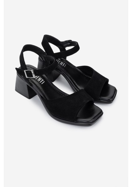 Kadın Deri Siyah Süet Topuklu Sandalet 838 481 Bn Sndlt Y25 Sıyah Suet fiyatları