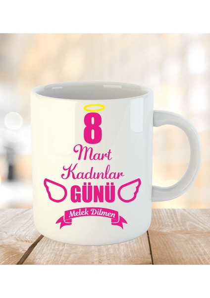 Kadınlar Gününe Özel Inci Beyazı Kupa Bardak - 6 Standart