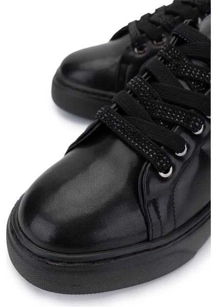 Kadın Vegan Siyah Sneakers & Spor Ayakkabı 1009 117 Bn Ayk Y25 Sıyah Cılt