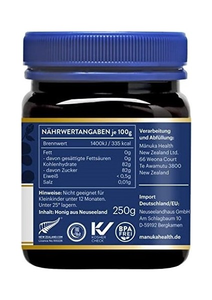 Manuka Balı 250MGO 250GR