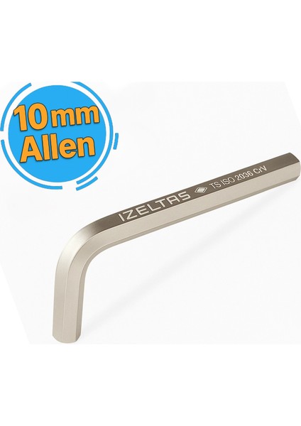 Izeltaş Altı Köşe Allen Anahtar 10 mm