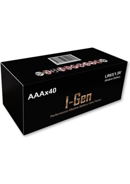 A115 Ultra Alkalin Aaa Ince Kalem Pil 40'lı Paket LR03 1.5V
