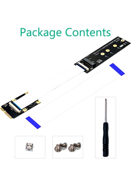 M.2 Nvme Ssd'den Mini Pcı-E Adaptörüne Ffc Kablosu (Yurt Dışından)
